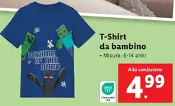 Lidl T-Shirt da bambino MINECRAFT offerta