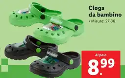 Lidl Clogs da bambino MINECRAFT offerta