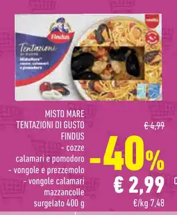 Conad Superstore Misto mare tentazioni di gusto FINDUS offerta