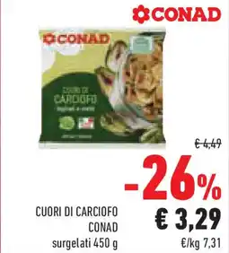 Conad Superstore Cuori di carciofo CONAD surgelati offerta