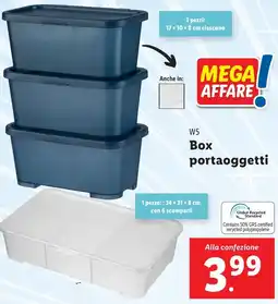 Lidl W5 Box portaoggetti offerta