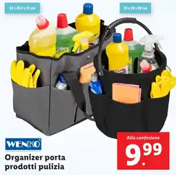 Lidl Organizer porta prodotti pulizia WENKO offerta