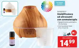 Lidl Umidificatore ad ultrasuoni con aromaterapia SILVERCREST offerta