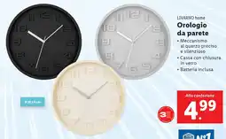 Lidl Orologio da parete LIVARNO HOME offerta