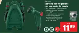 Lidl Set tubo per irrigazione con supporto da parete PARKSIDE offerta