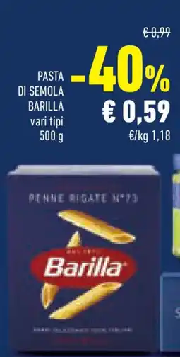 Conad Superstore Pasta di semola BARILLA vari tipi offerta
