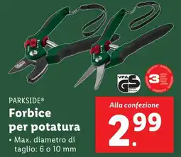 Lidl Forbice per potatura PARKSIDE offerta