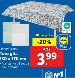 Lidl Tovaglia LIVARNO HOME offerta