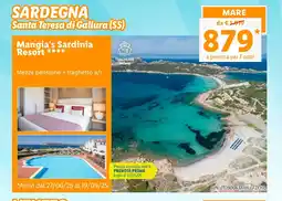 Lidl SARDEGNA Santa Teresa di Gallura (SS) Mangia's Sardinia Resort **** offerta