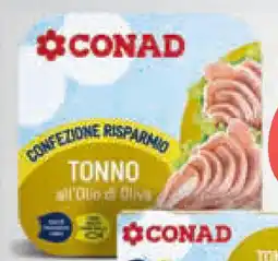 Conad Superstore Conad tonno all'olio di oliva offerta