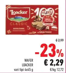 Conad Superstore Wafer LOACKER offerta