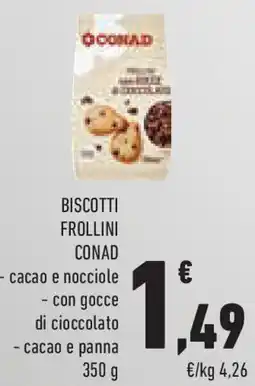 Conad Superstore Biscotti frollini CONAD offerta
