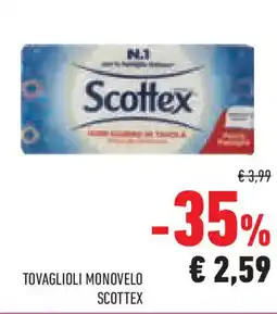 Conad Superstore Tovaglioli monovelo SCOTTEX offerta