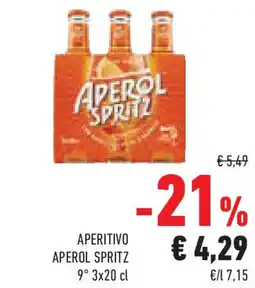 Conad Superstore Aperitivo aperol SPRITZ offerta