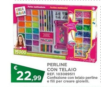 Crea mania perline con telaio