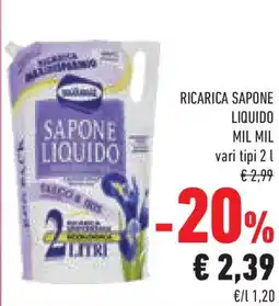 Conad Superstore Ricarica sapone liquido MIL MIL offerta