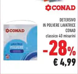 Conad Superstore Detersivo in polvere lavatrice CONAD offerta