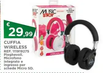 Toys Center Music star cuffia wireless offerta