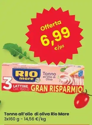 Eurospar Tonno all'olio di oliva Rio Mare offerta