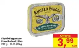 Eurospar Filetti di sgombro Parodi olio di oliva offerta
