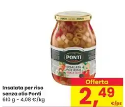 Eurospar Insalata per riso senza olio Ponti offerta