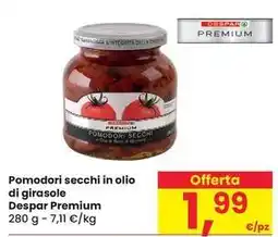 Eurospar Pomodori secchi in olio di girasole Despar Premium offerta