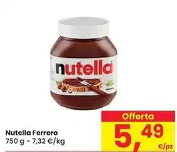 Eurospar Nutella Ferrero offerta