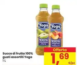 Eurospar Succo di frutta 100% gusti assortiti Yoga offerta