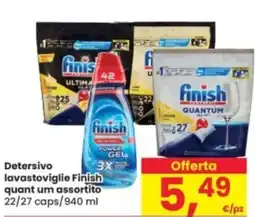 Eurospar Detersivo lavastoviglie Finish quant um assortito offerta
