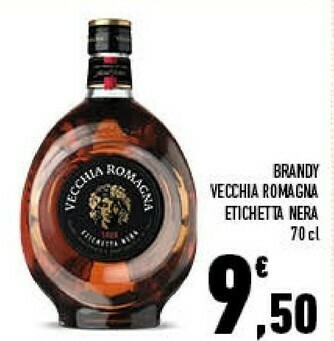 Conad City Brandy invecchiato in botti di rovere etichetta nera 700 g(ml) offerta