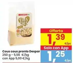 Eurospar Cous cous pronto Despar offerta