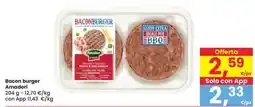 Eurospar Bacon burger Amadori offerta