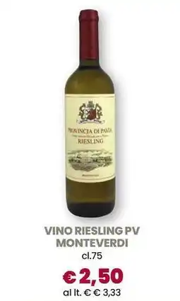 Galassia Vino riesling pv monteverdi offerta