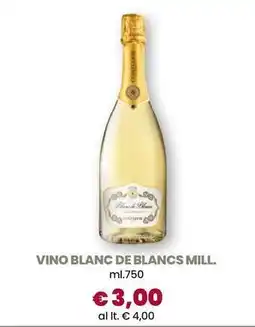 Galassia Vino blanc de blancs mill. offerta