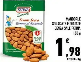 Mandorle sgusciate e tostate