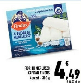 Conad City 4 fiori di merluzzo 300 g(ml) offerta