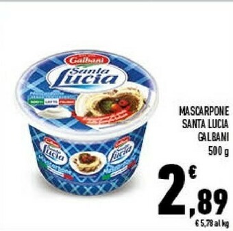 Conad City Mascarpone santa lucia 500 g(ml) offerta