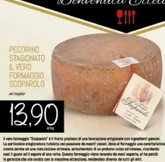Pecorino stagionato il vero formaggio scoparolo