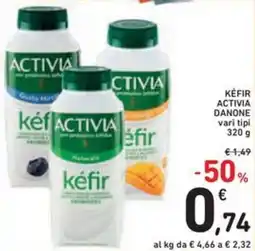 Spazio Conad Kéfir activia danone vari tipi offerta