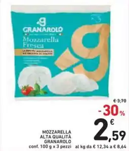 Spazio Conad Mozzarella alta qualità GRANAROLO offerta