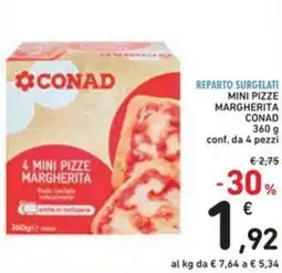 Spazio Conad Mini pizze margherita CONAD offerta