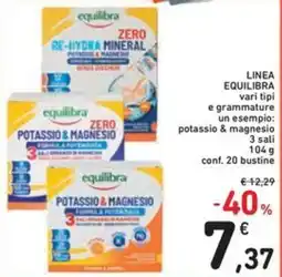 Spazio Conad Linea equilibra vari tipi e grammature un esempio: potassio & magnesio 3 sali offerta
