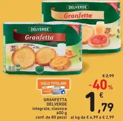 Spazio Conad Granfetta delverde integrale classica offerta