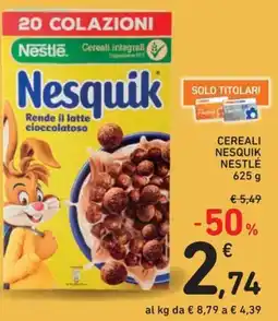 Spazio Conad Cereali nesquik NESTLÉ offerta