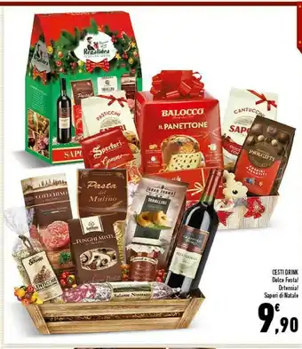 Conad Cesti drink dolce festa offerta