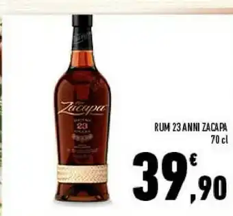 Conad Ron zacapa rum 23 anni 70 cl offerta