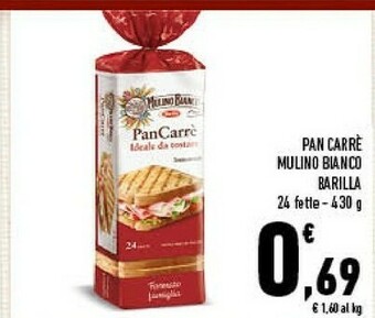 Conad Pan carrè mulino bianco offerta