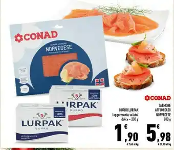 Conad Burro leggermente salato offerta