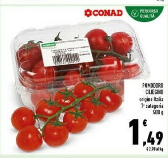 Conad Conad - pomodoro ciliegino percorso qualità 500 g(ml) offerta