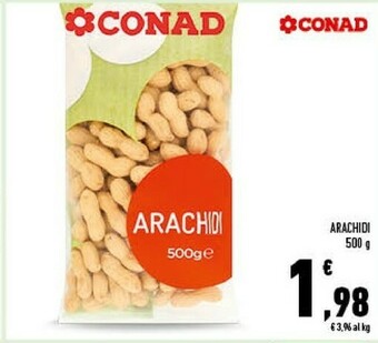 Conad Conad - arachidi 500 g(ml) offerta